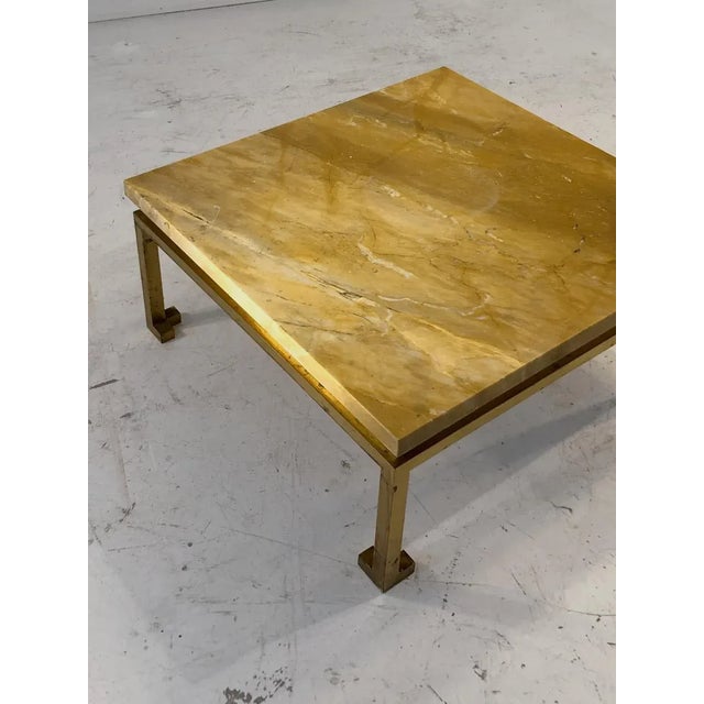 Modern French Shabby Chic Coffee Table from Maison Ramsey, 1970s For Sale - Image 3 of 13