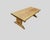 Rectangle Oak Trestle Coffee Table, 1970s For Sale - Image 6 of 15