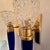 1970s 1970s Mid Century Modern Blue Murano Glass Italian Sconces - A Pair For Sale - Image 5 of 12