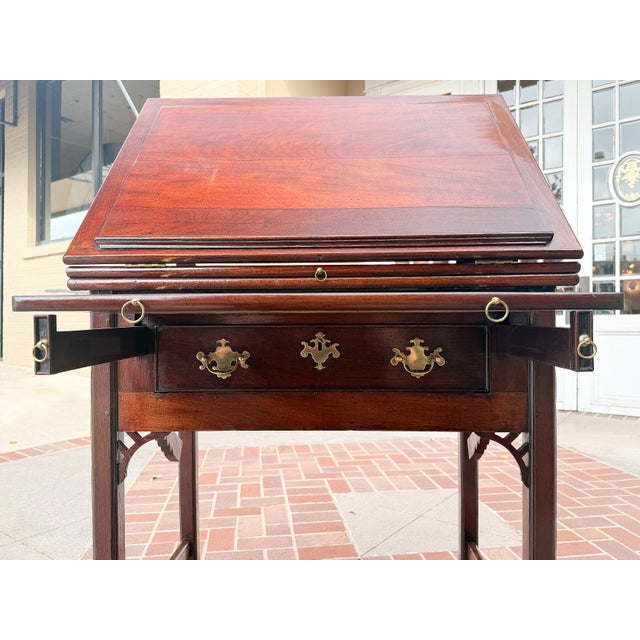 Late 18th Century Standing English Architect's Drawing Table of Mahogany From the George III Era For Sale - Image 5 of 11