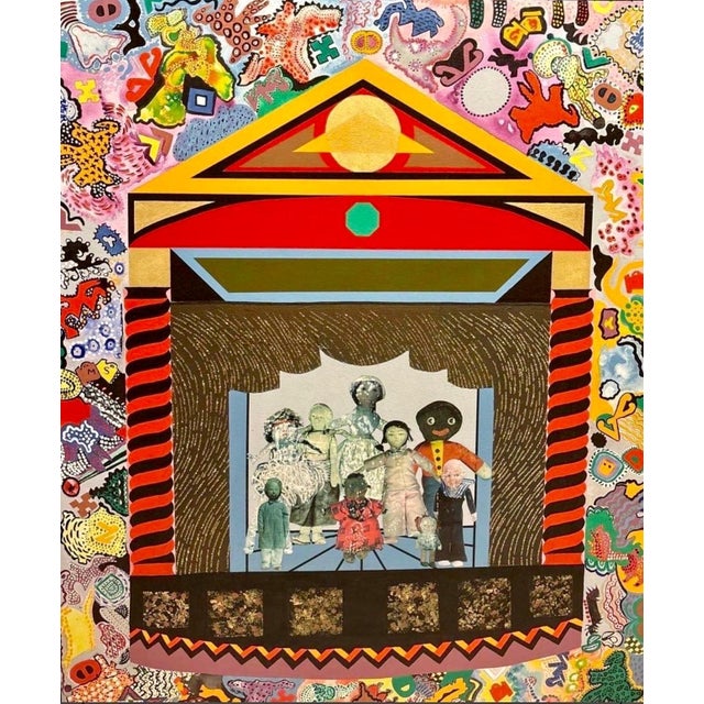 Contemporary Miriam Schapiro, Large Mixed Media Collage Painting Great Jewish Feminist Artist Miriam Schapiro, 2002 For Sale - Image 3 of 13