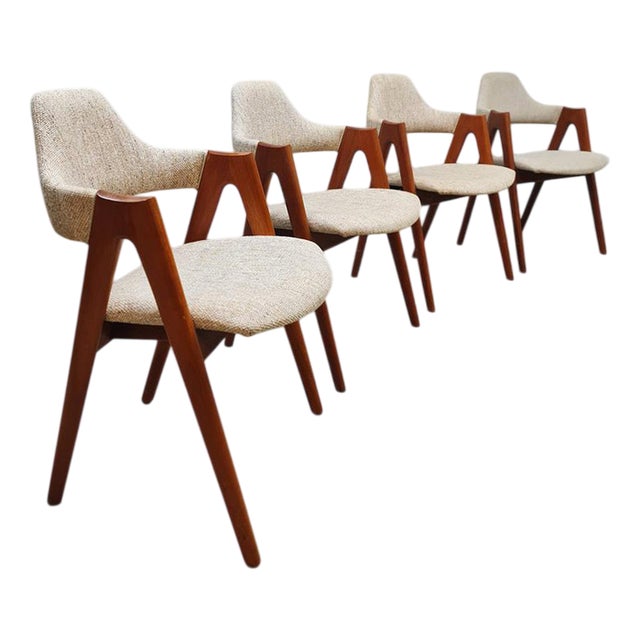 Vintage Danish Compass Dining Chair by Kai Kristiansen, 1960s For Sale