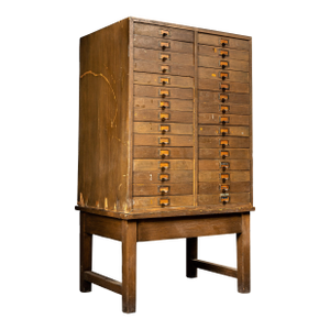 c. 1960 Thirty Drawer Small Parts Cabinet
