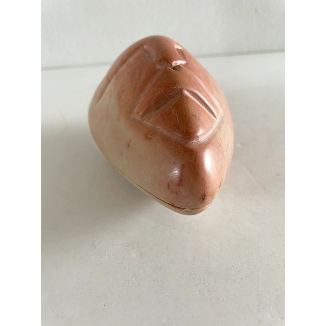 Figurative Late 20th Century Hand Carved Soapstone Face Box From Kenya For Sale - Image 3 of 10