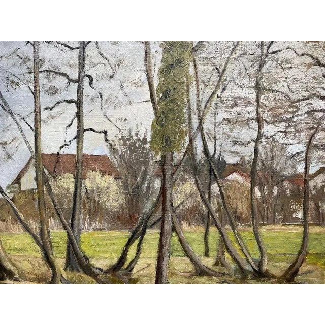 Modern Jean-François Chomel, Vesegnin, Ain, 1963, Oil on Canvas For Sale - Image 3 of 5