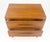 Two Drawer American Oiled Walnut Sculpted Wood Pulls Night Stand Cabinet For Sale - Image 10 of 10