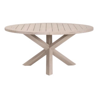 Essentials for Living Boca Outdoor Round Dining Table For Sale