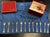 Mappin and Webb set of 12 silver-plated metal cake forks, Russell pattern - L=14.2cm This piece has an attribution mark, I...