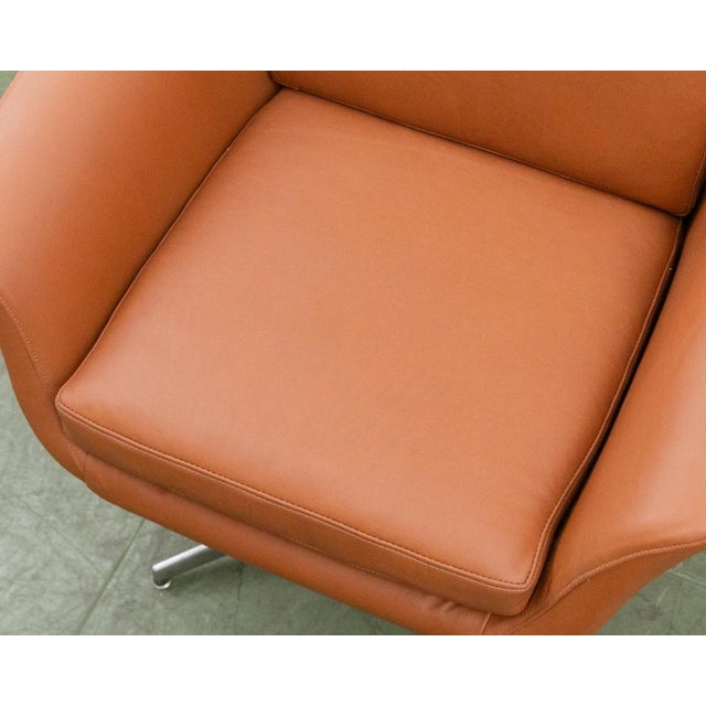 Mid 20th Century Swedish Leather Chair For Sale - Image 11 of 12