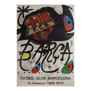 Futbol Club Barcelona, Joan Miro Lithograph