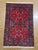 Hand-knotted Baluch rug, traditionally woven by tribal groups of eastern Iran and Afghanistan. Features a bold geometric...