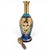 Vintage Venetian Tre Fuochi Turquoise Ombre Art Glass Decanter Set - Set of 5 For Sale - Image 9 of 18