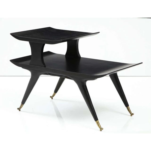 Mid-Century Modern 1950's Italian Ico & Luisa Parisi Style Sculptural End Tables - A Pair For Sale - Image 3 of 13