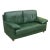 2 seater green leather sofa Dimensions (L x W x H) 170x95x95cm