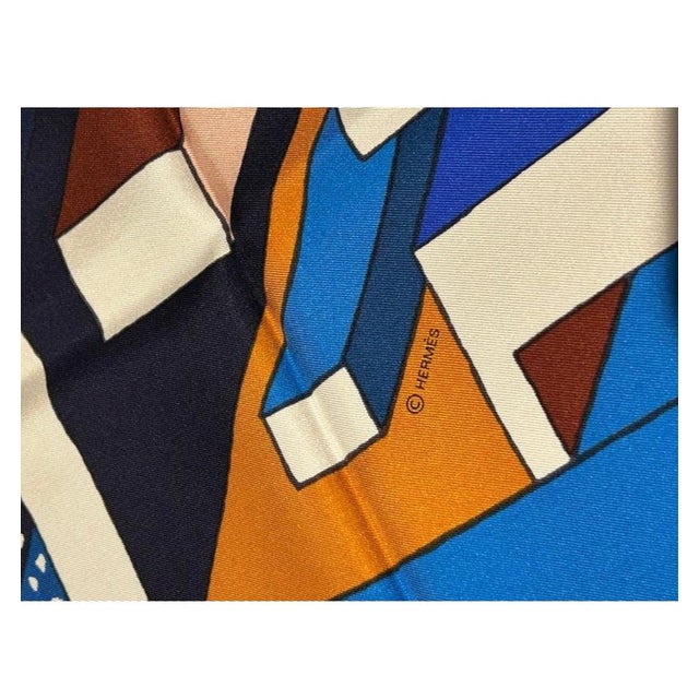 Early 21st Century Hermes On Summer Day Silk Shawl 140cm For Sale - Image 5 of 11