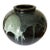 Large Late 20th Century Round Japanese Handcrafted Vase For Sale