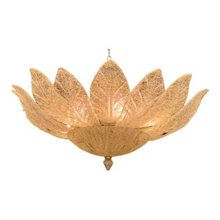 Modern Murano Granola Glass Flush Mount Chandeliers For Sale