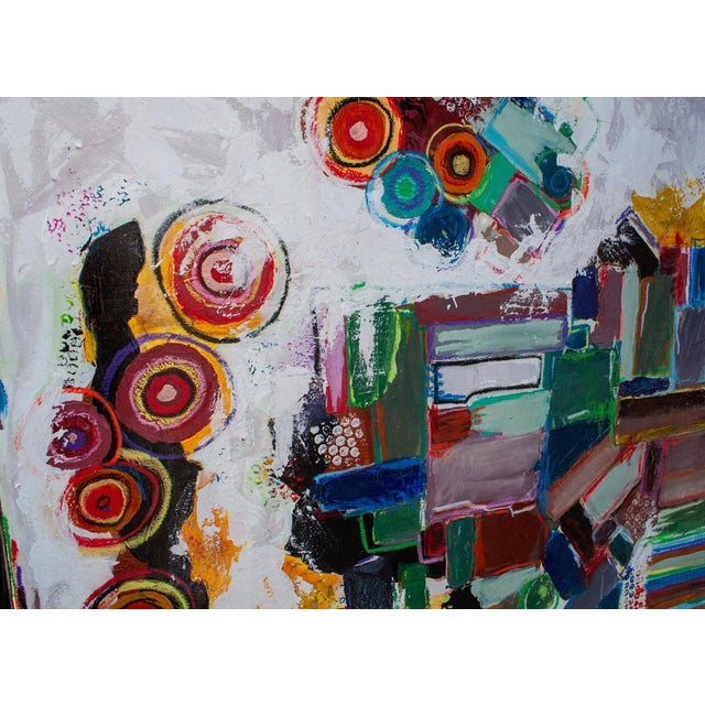 Red Natalia Vypritskaia, Assembling the Self, Acrylic and Pastel For Sale - Image 8 of 13