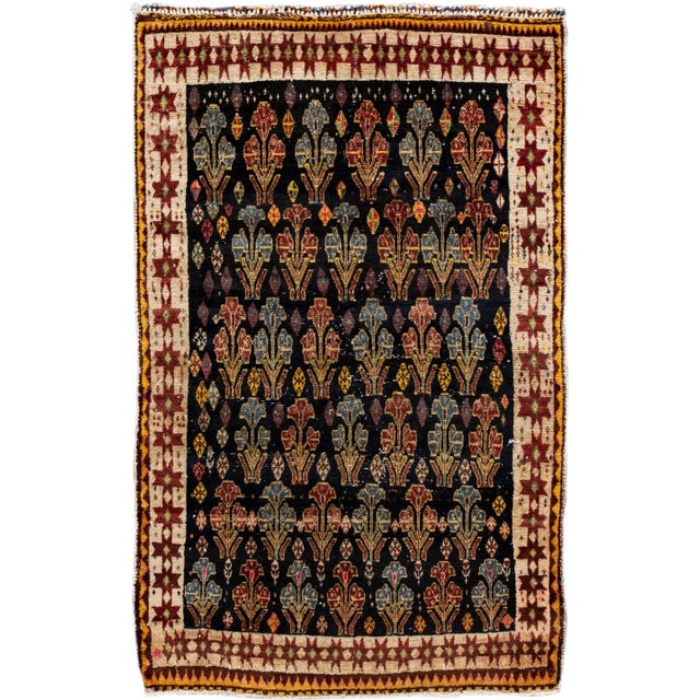Antique Persian Handmade Multicolor Designed Wool Rug For Sale - Image 10 of 10
