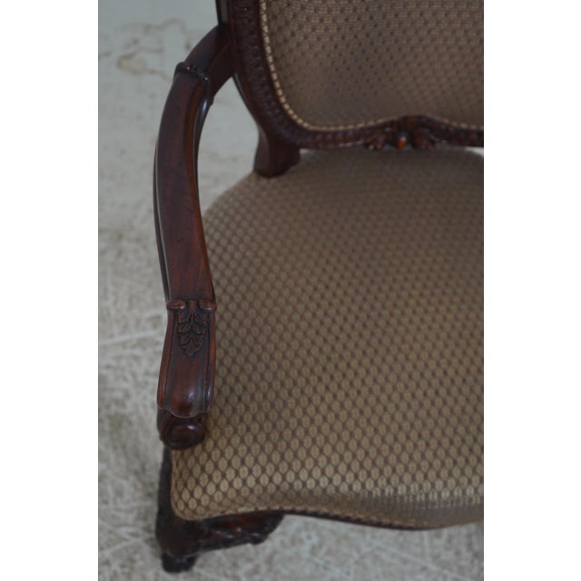Set of 10 Henredon Georgian Mahogany Dining Room Chairs For Sale In Philadelphia - Image 6 of 18