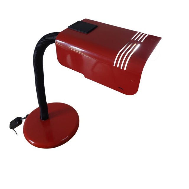 Red Desk Lamp by Targetti Italia, 1970s For Sale - Image 10 of 10