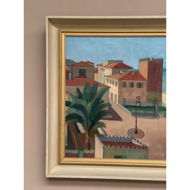 K. Berthel, Motif from Italy, 1949, Oil Painting on Canvas, Framed For Sale - Image 17 of 18