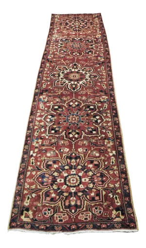 1950s Persian Runner Rug . 3'6"x 12'2"
