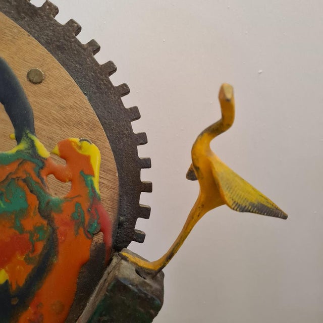 2000 - 2009 Eric Valat, Pour faire le portrait d'un oiseau, 2007, Metal & Mixed Media For Sale - Image 5 of 13