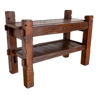 Antique Rustic French Display Stand, 1890s For Sale