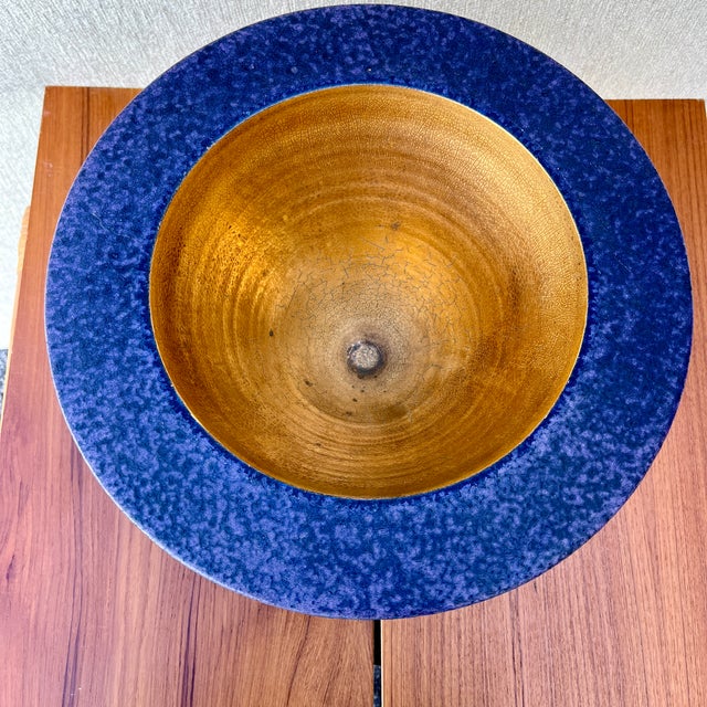 Postmodern Ceramic Decorative Center Bowl Signed by Japanese Artist Masuo Ojima. C 1980s For Sale - Image 14 of 18