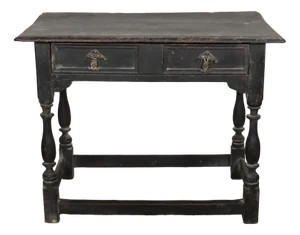 English Painted Lamp Table