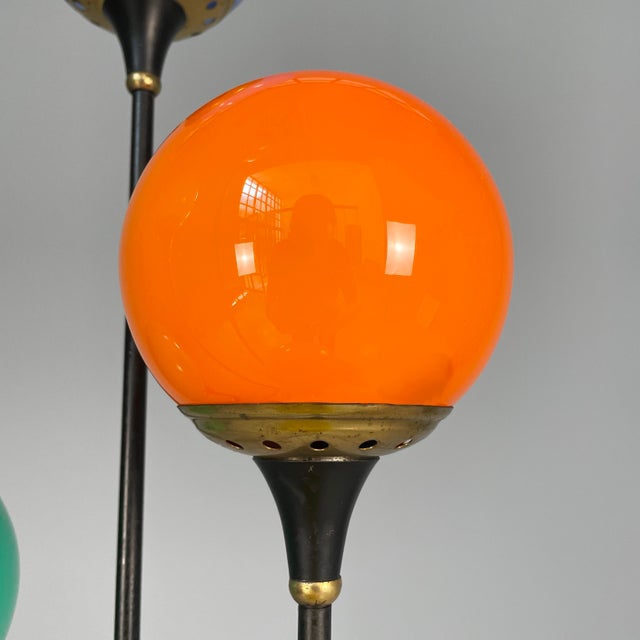 Mid-Century Modern Italian Alberello Floor Lamp attributed to Stilnovo, 1950s For Sale - Image 9 of 18