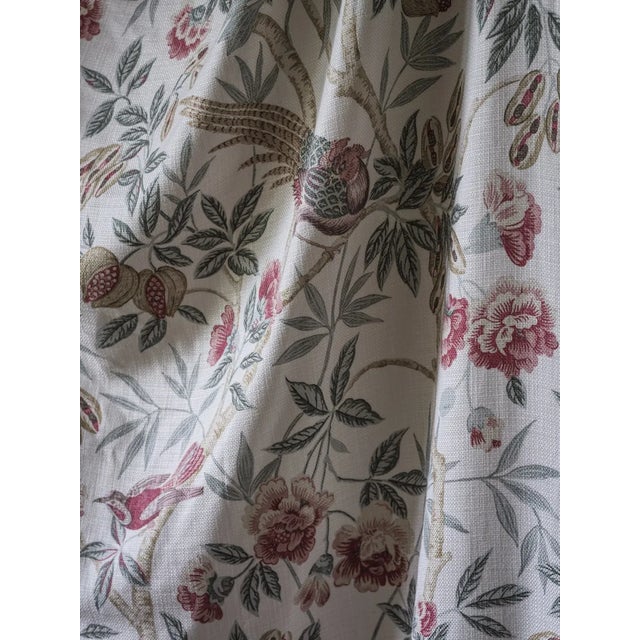 Breathtakingly beautiful this fantastical trailing fabric design was inspired by a late 19th century block printed...