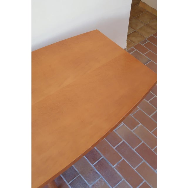 Large Scandinavian Modern Dining Table with Boat-Shaped Top, 1980s For Sale - Image 16 of 18