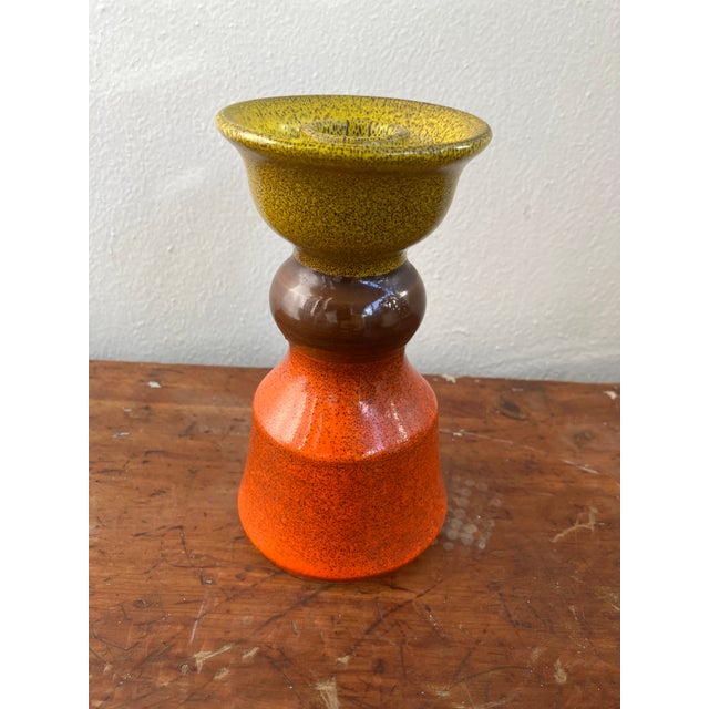 1960s Rare Ceramic Candleholder by Aldo Londi/Bitossi for Rosenthal Netter, Burdines, 1960s For Sale - Image 5 of 10
