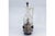 Cruet with Silver Structure Cut Into the Shape of Nave with Two Cut Glass Cruets on Four Raised Feet and Silver Lid Support For Sale - Image 5 of 11