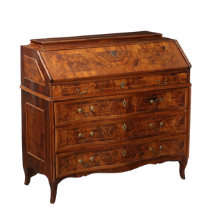 Antique Baroque Cabinet in Walnut, Italy, 18th Century