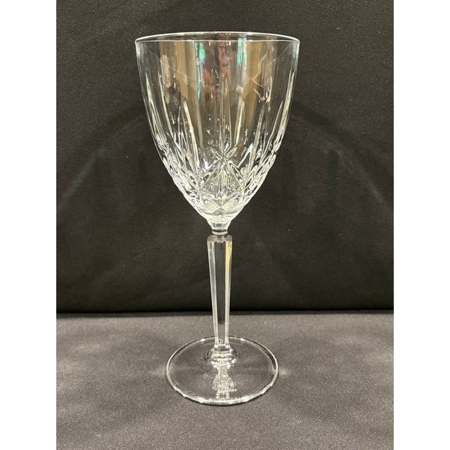 Set of Four Marquis by Waterford Water Goblets in the Sparkle Pattern For Sale In Atlanta - Image 6 of 9