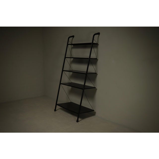 Vintage Freestanding Perforated Steel Shelving Unit, 1980s For Sale - Image 10 of 10
