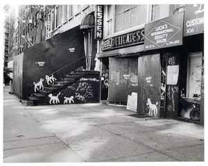 Peter Mayer, New York City Deli With Dogs, Gelatin Silver Print