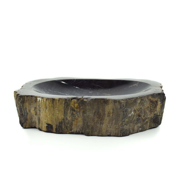 Natural Solid Stone Pocket Change Catchall Valet Dish For Sale - Image 6 of 8