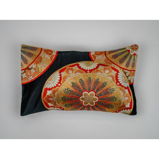 Textile Japanese Ceremonial Silk Lumbar Cushion by Renaras For Sale - Image 7 of 7