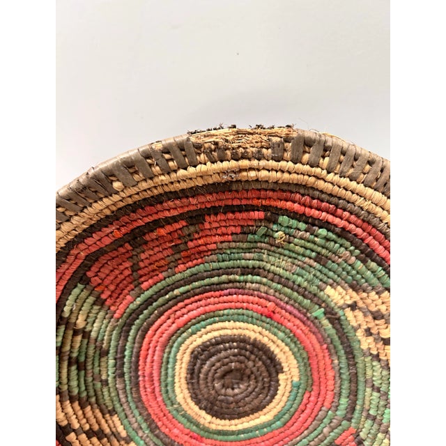 Brick Red Early 20th Century African Coiled Raffia Basket Bowls – Uganda, Set of 3 For Sale - Image 8 of 8