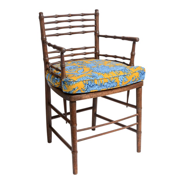 This is a lovely Pair of English Aesthetic Movement Faux Bamboo Chairs in the well known Sussex Style, C.1890-1900 Based...