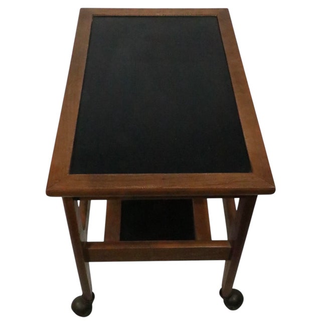 Mid-Century Modern Mid Century Scandinavian Modern Two Tier Rolling Cart C. 1950/60's For Sale - Image 3 of 12