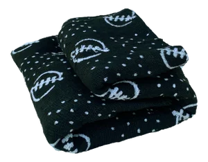African Black and White Mud Cloth Textile / Blanket Mali