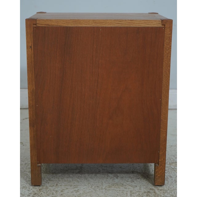 Pair of Stickley Mission Oak 3 Drawer Nightstands For Sale - Image 15 of 18