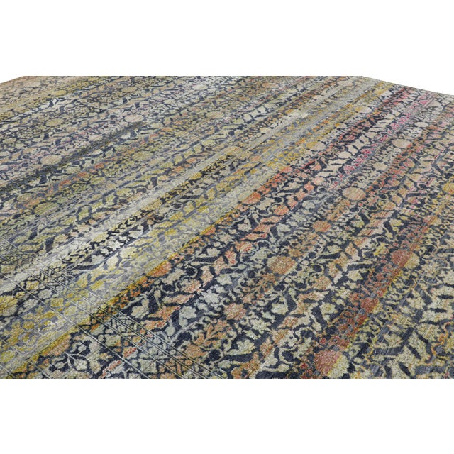 Hand-knotted in silk, this 11x15 Samarkand rug is an exciting curation from Rug & Kilim’s Modern Classics collection. On...