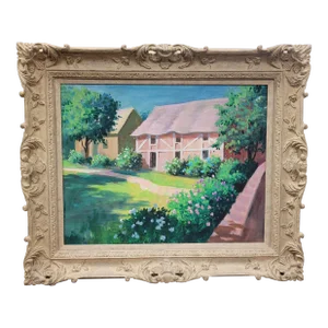 Contemporary Realist Barn Oil Painting