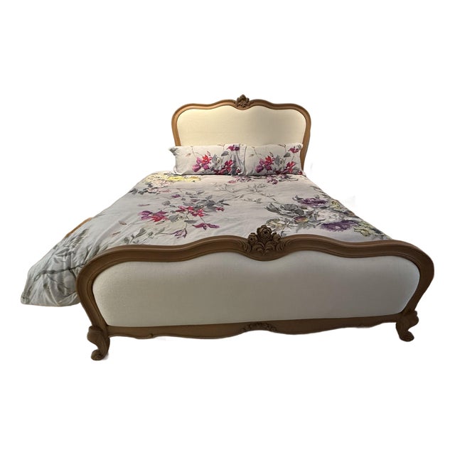 French Upholstered Rose Bedroom Set For Sale